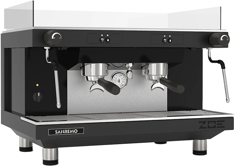 Кофемашина Sanremo Zoe SAP (полуавтомат) 2 высокие гр. чёрная