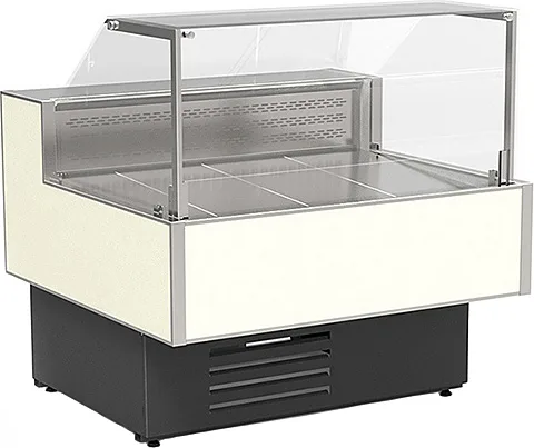 Витрина холодильная ВПС 0,35-0,85 (Gamma-2 QuadroLX 1200V) (верх9006гл_низ7016гл)