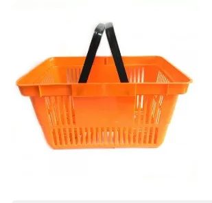 Корзина покупательская, пластик, оранж