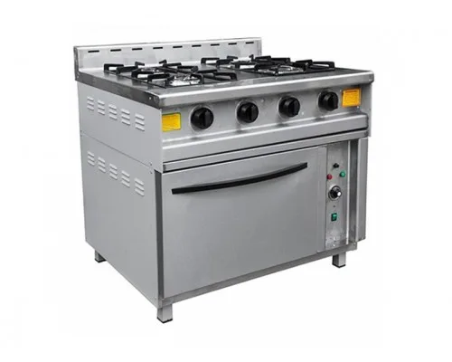 Плита газовая с духовкой ПГ-4Д (950*862*930(950) мм, 20 кВт, 220 В)