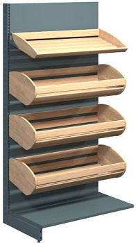 Стеллаж хлебный торговый ФоЭрЭм Системс 1000*500