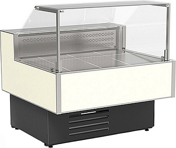 Витрина холодильная ВПС 0,35-0,85 (Gamma-2 QuadroLX 1200V) (верх9006гл_низ7016гл)