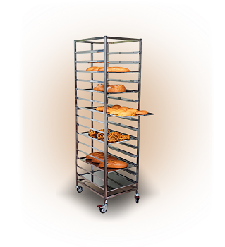 Тележка-шпилька для противней (600х400) СП-15 (450х625х1750)