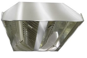 Зонт вытяжной ЗВЦ Ш (L=1800, S=1000, H=350)