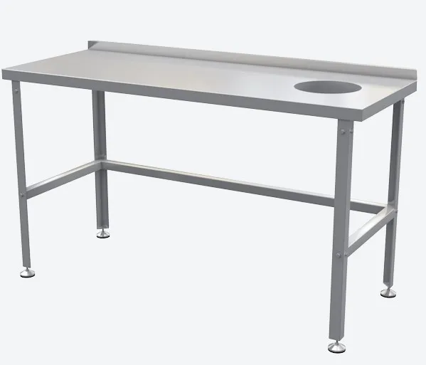 Стол с отверстием для грязной посуды