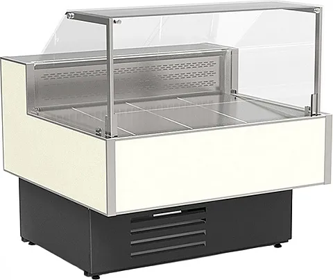 Витрина холодильная ВПС 0,35-0,85 (Gamma-2 QuadroLX 1200V) (верх9006гл_низ7016гл)