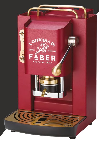 Чалдовая кофемашина Faber PRO DELUXE CHERRY RED ZODIAC