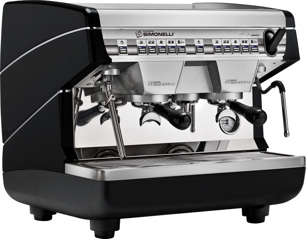 Кофемашина Appia II Compact 2 Gr V Black 220V, высокие группы, MAPPC13VOL02000002/MAPPC13VOL020002